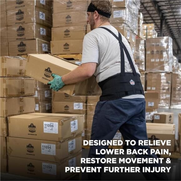 Ergodyne ProFlex 1650 Back Support Belt, 7.5" Elastic, Adjustable, Removeable - Picture 2 of 7